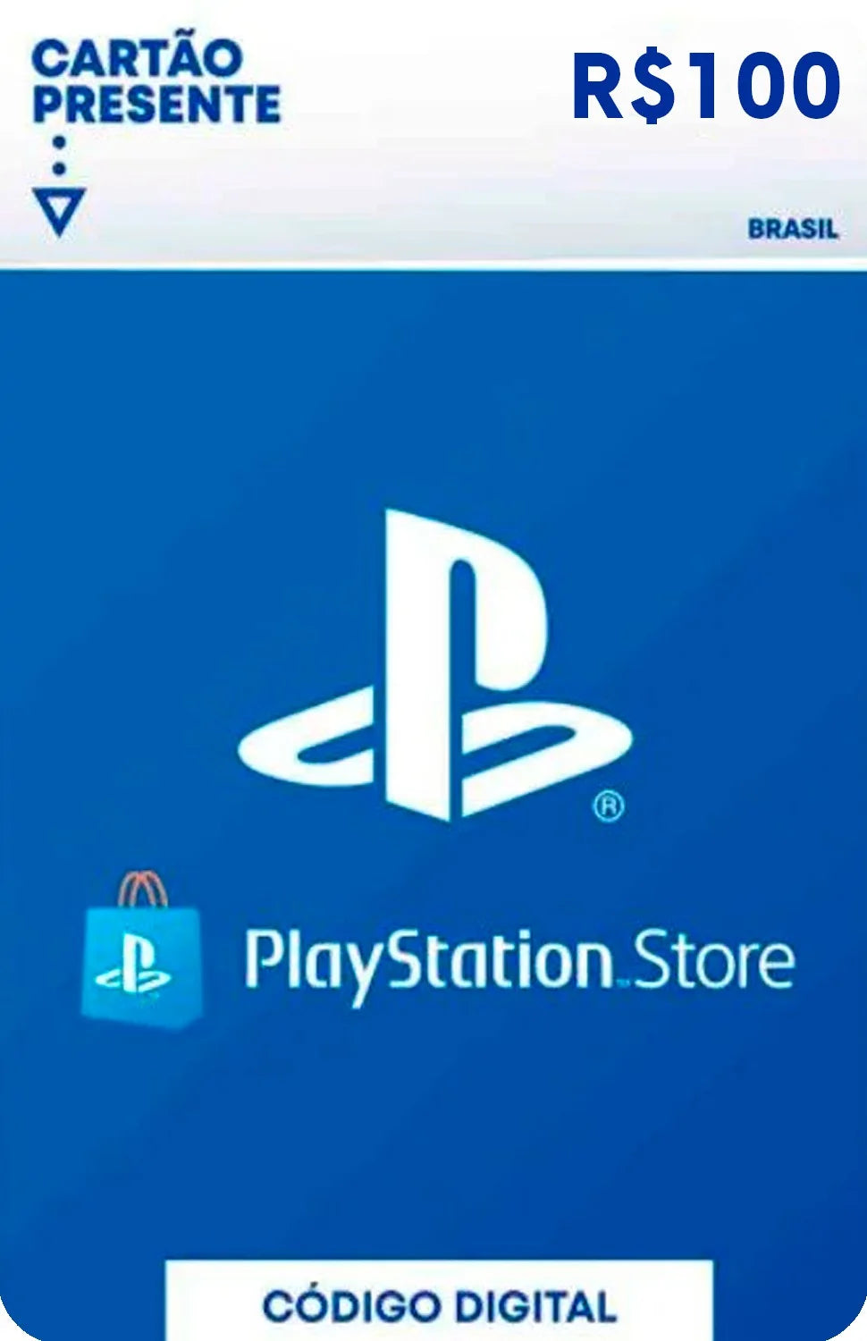 Cartão Presente, Recarga jogo, Digital - PlayStation Store [Exclusivo Brasil]